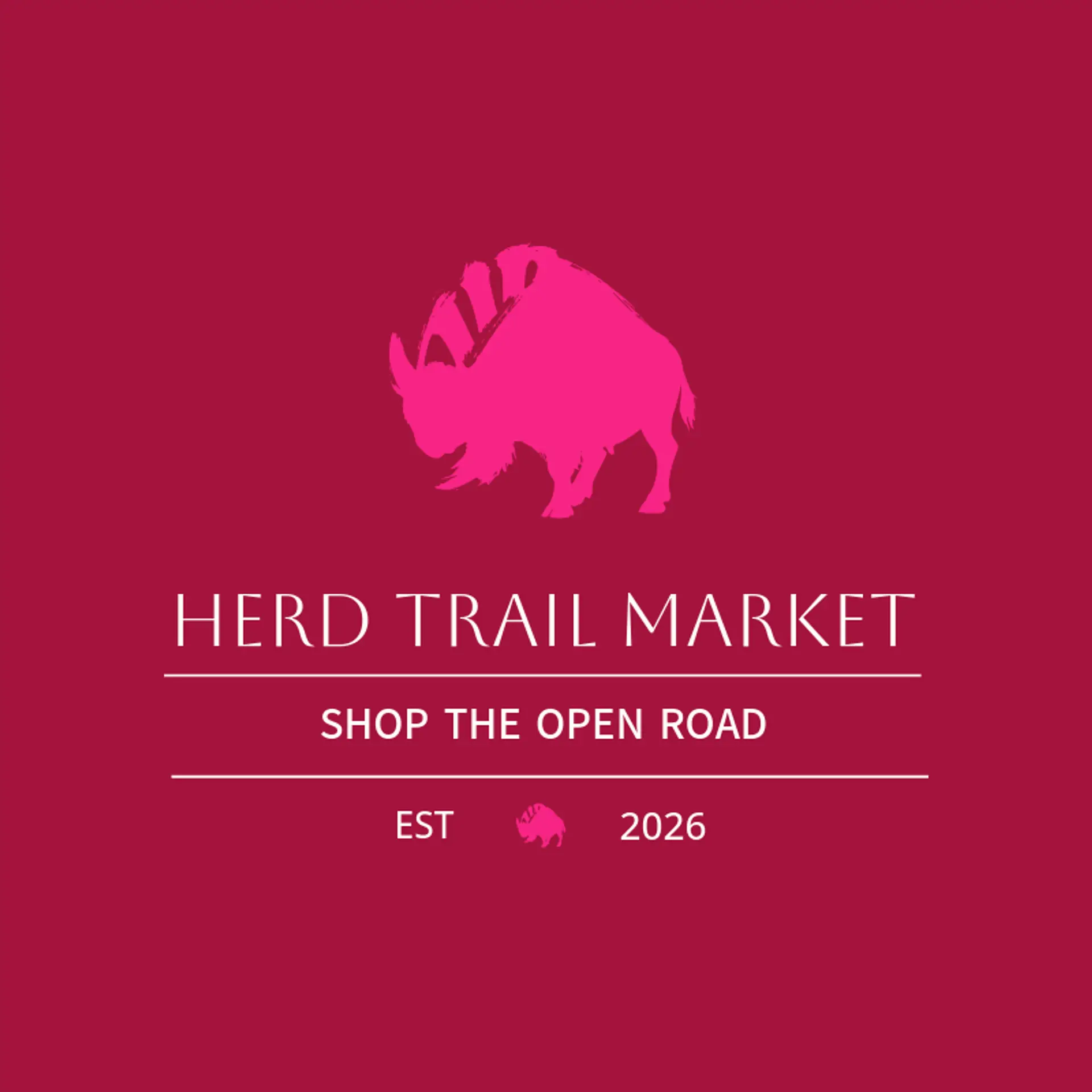 Herd Trail Market logo for bison