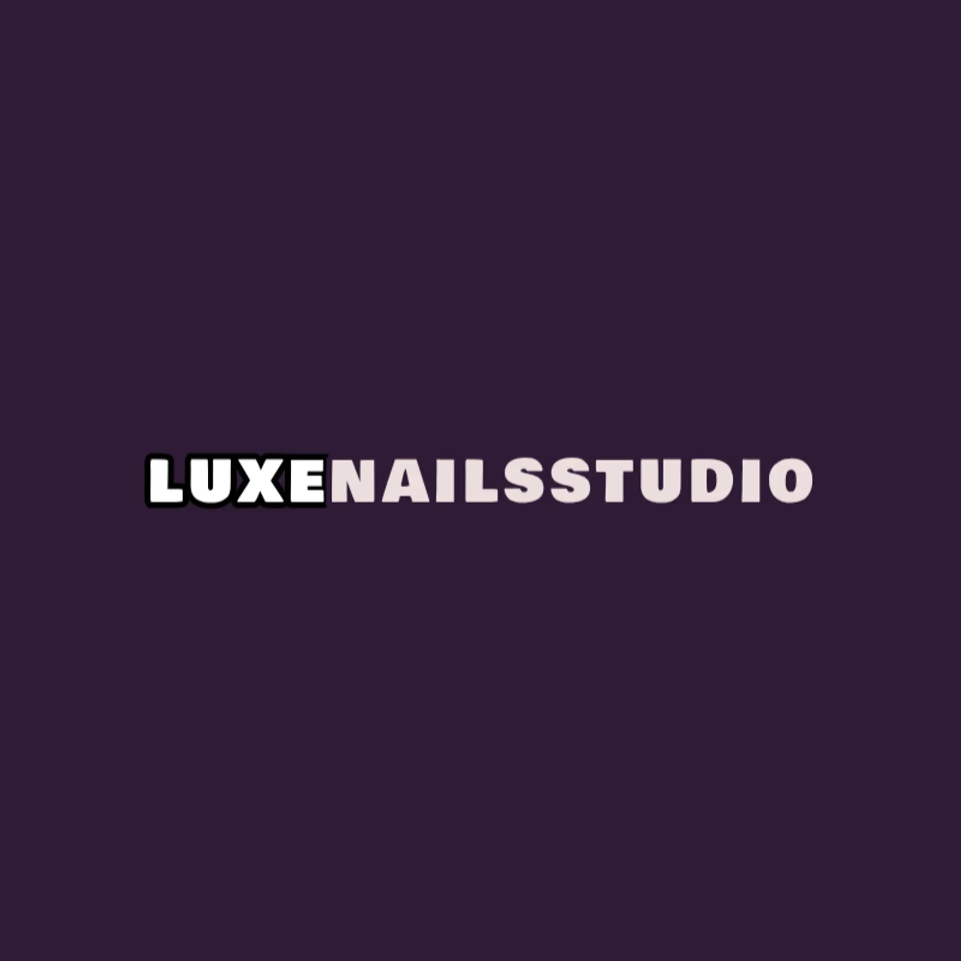 Luxe Nails Studio logo for nail spa
