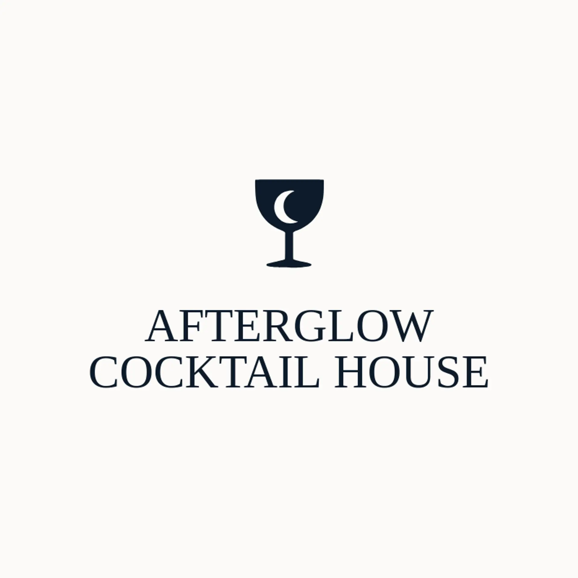 Afterglow Cocktail House logo for speakeasy