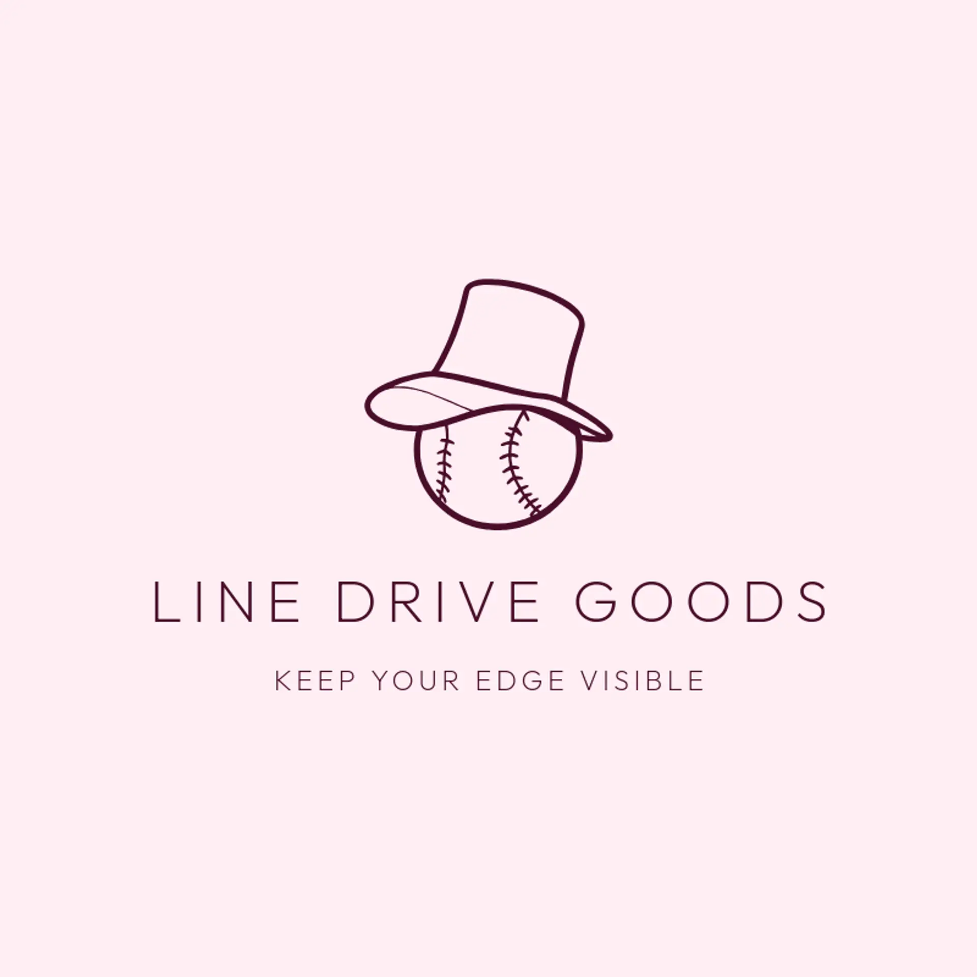 Line Drive Goods logo for baseball hat