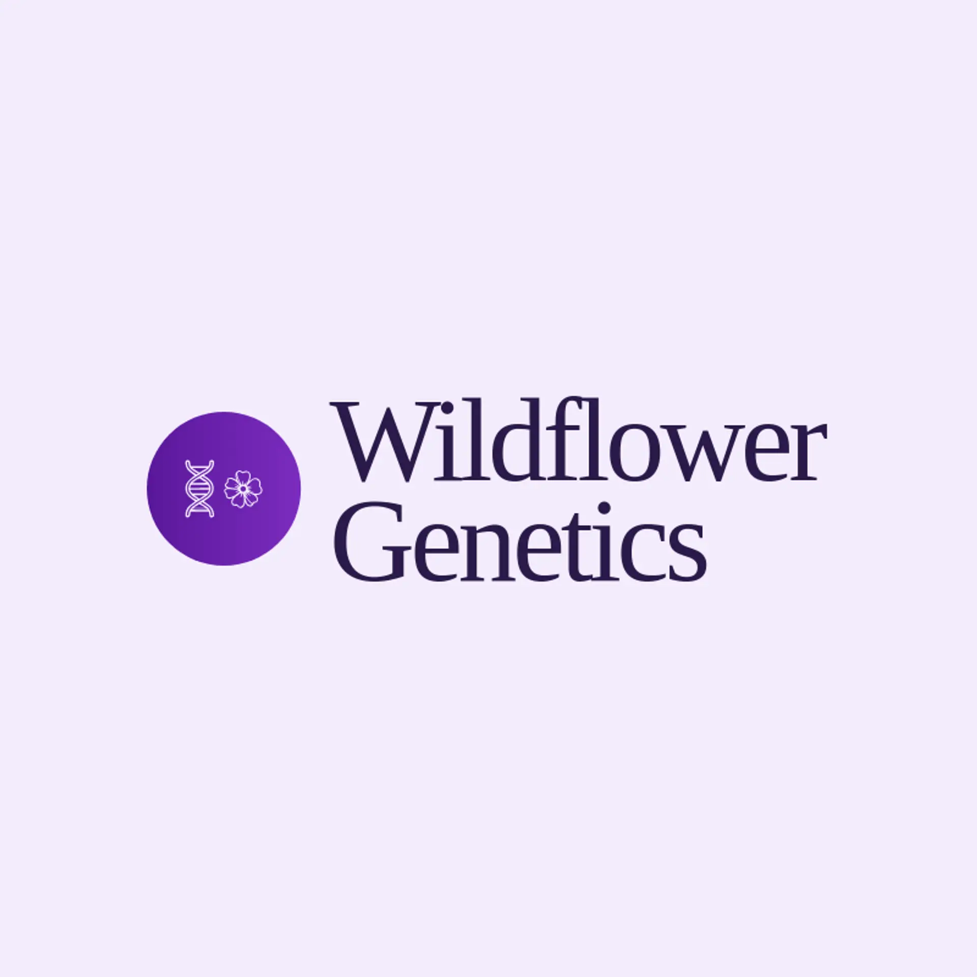 Wildflower Genetics logo for biotechnology