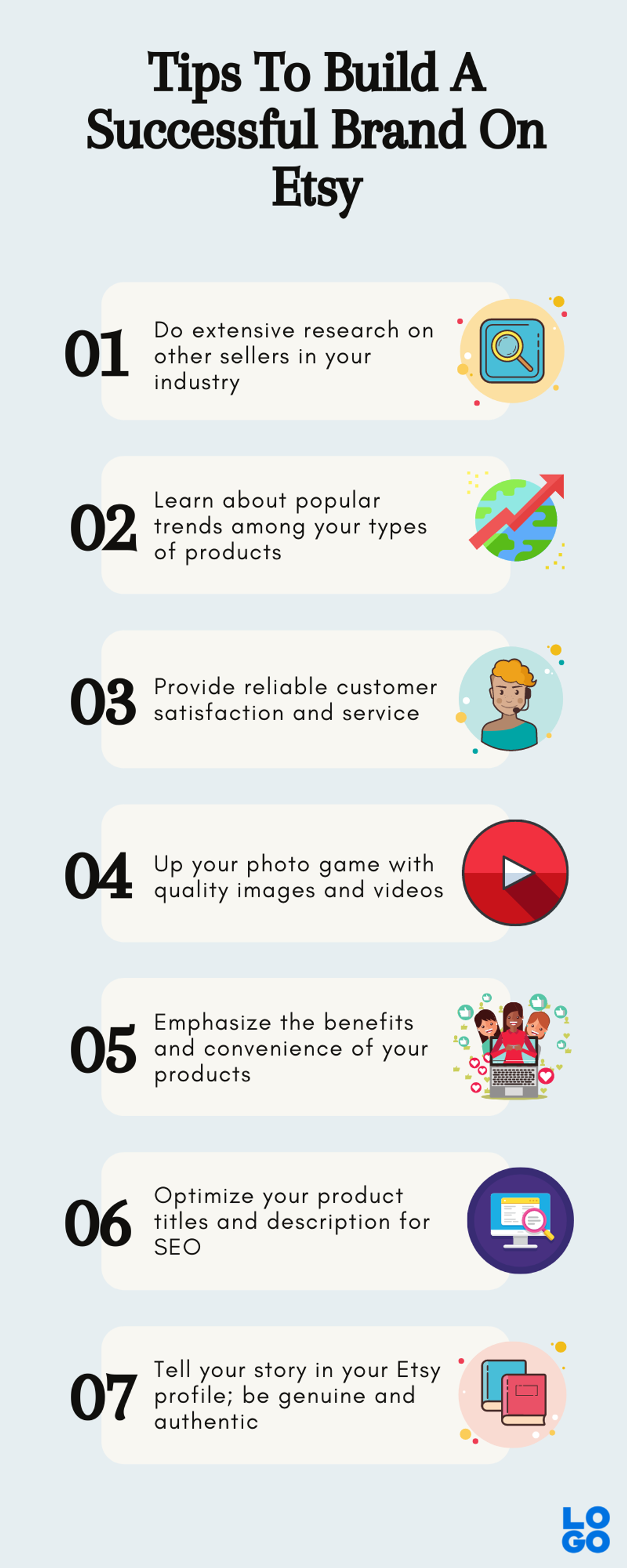 Branding Tips For Etsy Store - Infographic