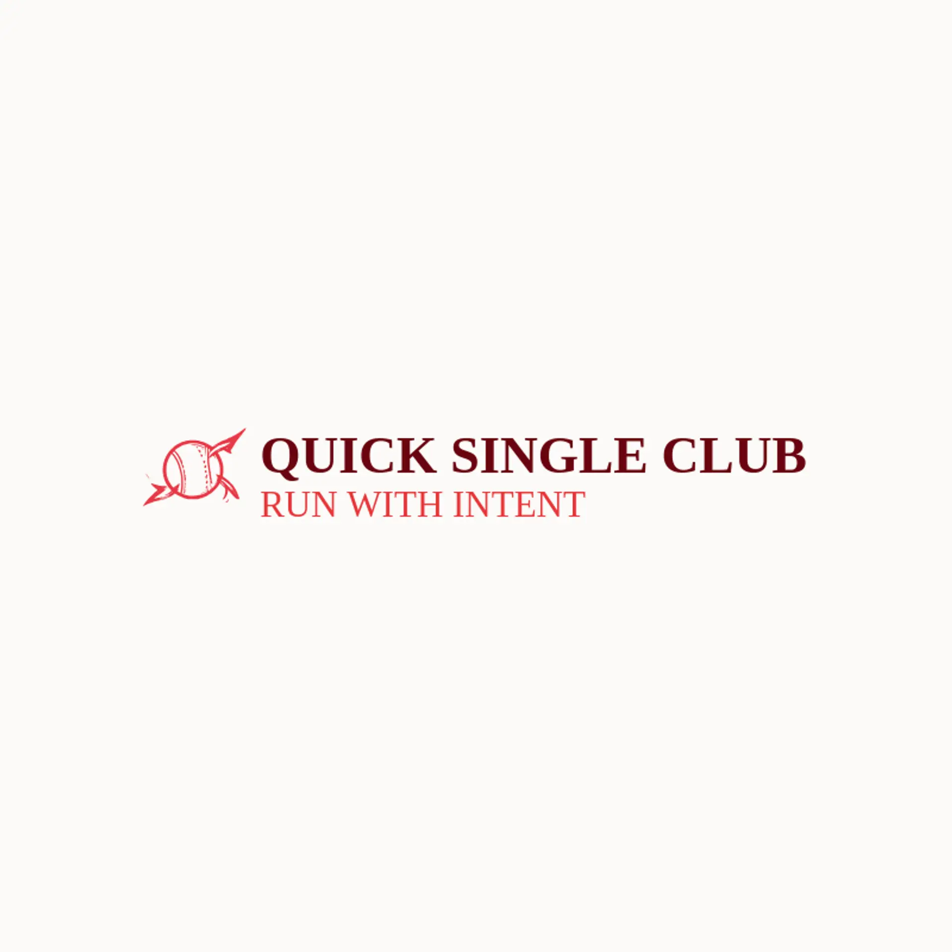 Quick Single Club logo for cricket team