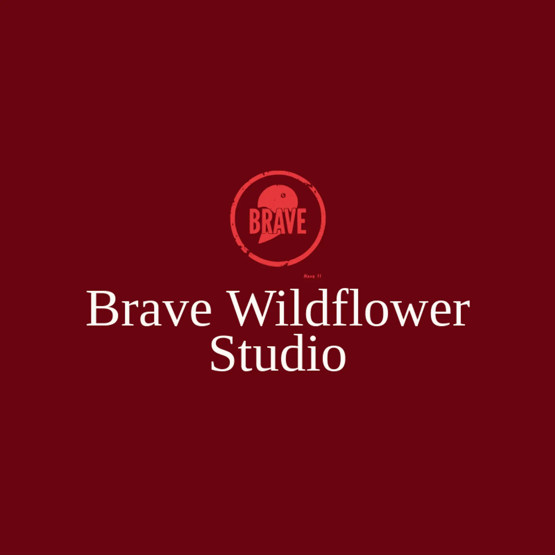 Brave Wildflower Studio logo for brave