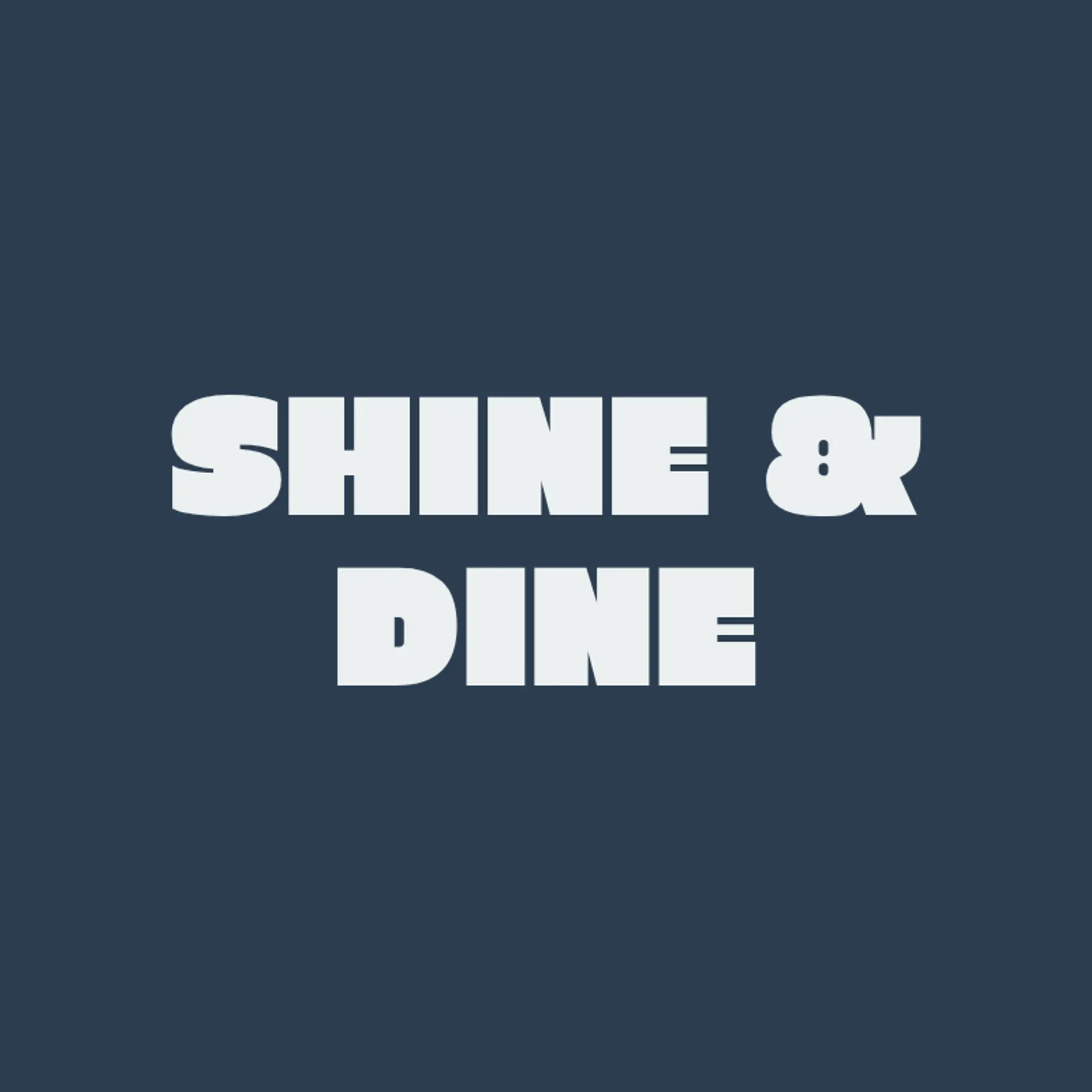 Shine & Dine logo for auto spa