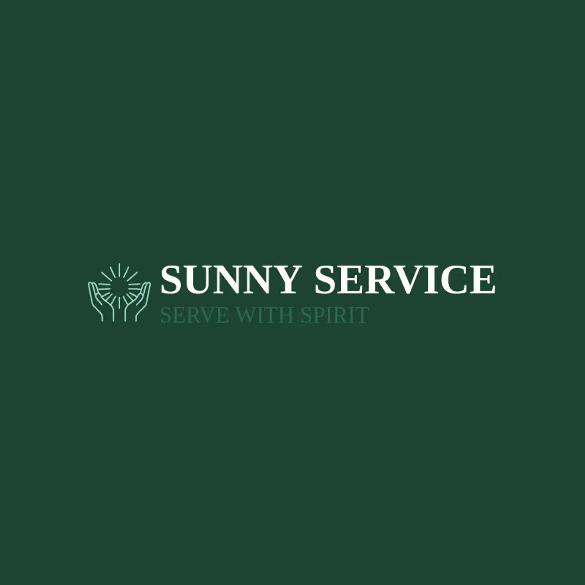Sunny Service logo for volunteer