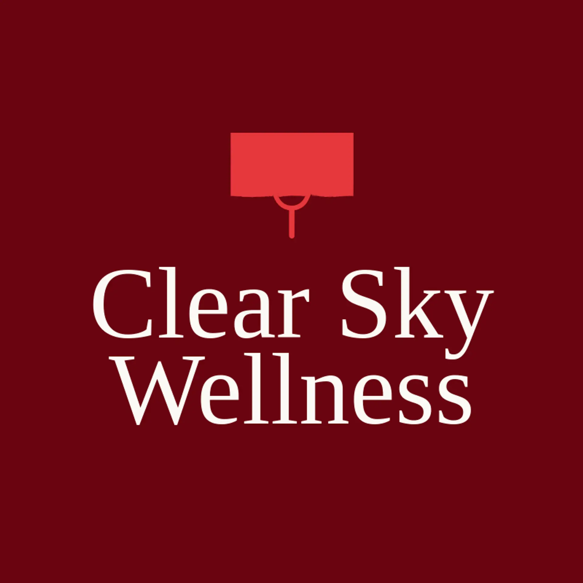 Clear Sky Wellness logo for stethoscope