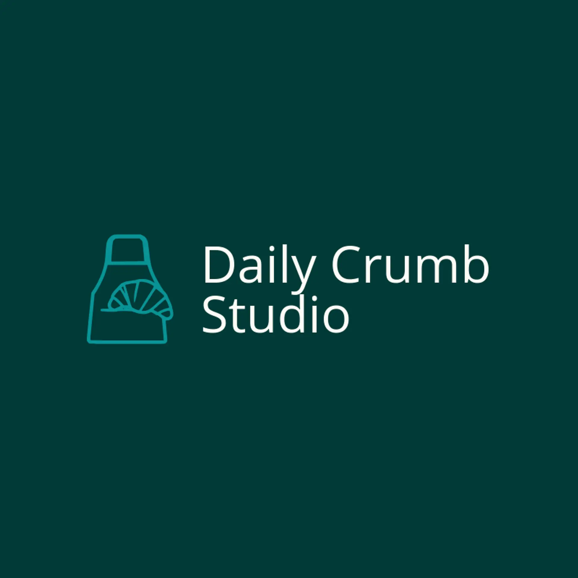 Daily Crumb Studio logo for apron