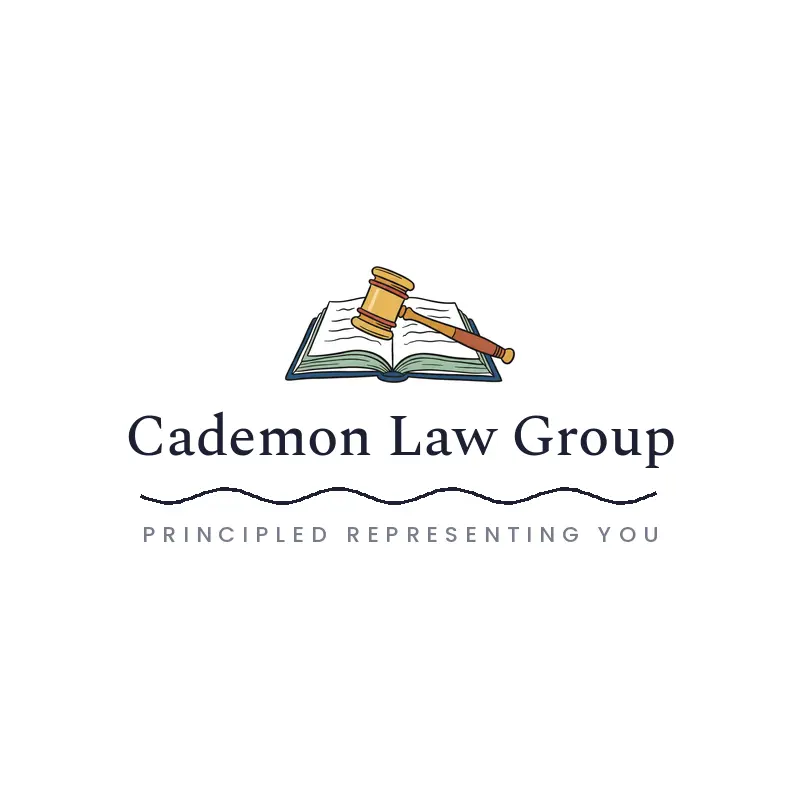 A gavel on an open law book, a litigation logo in an illustrated style