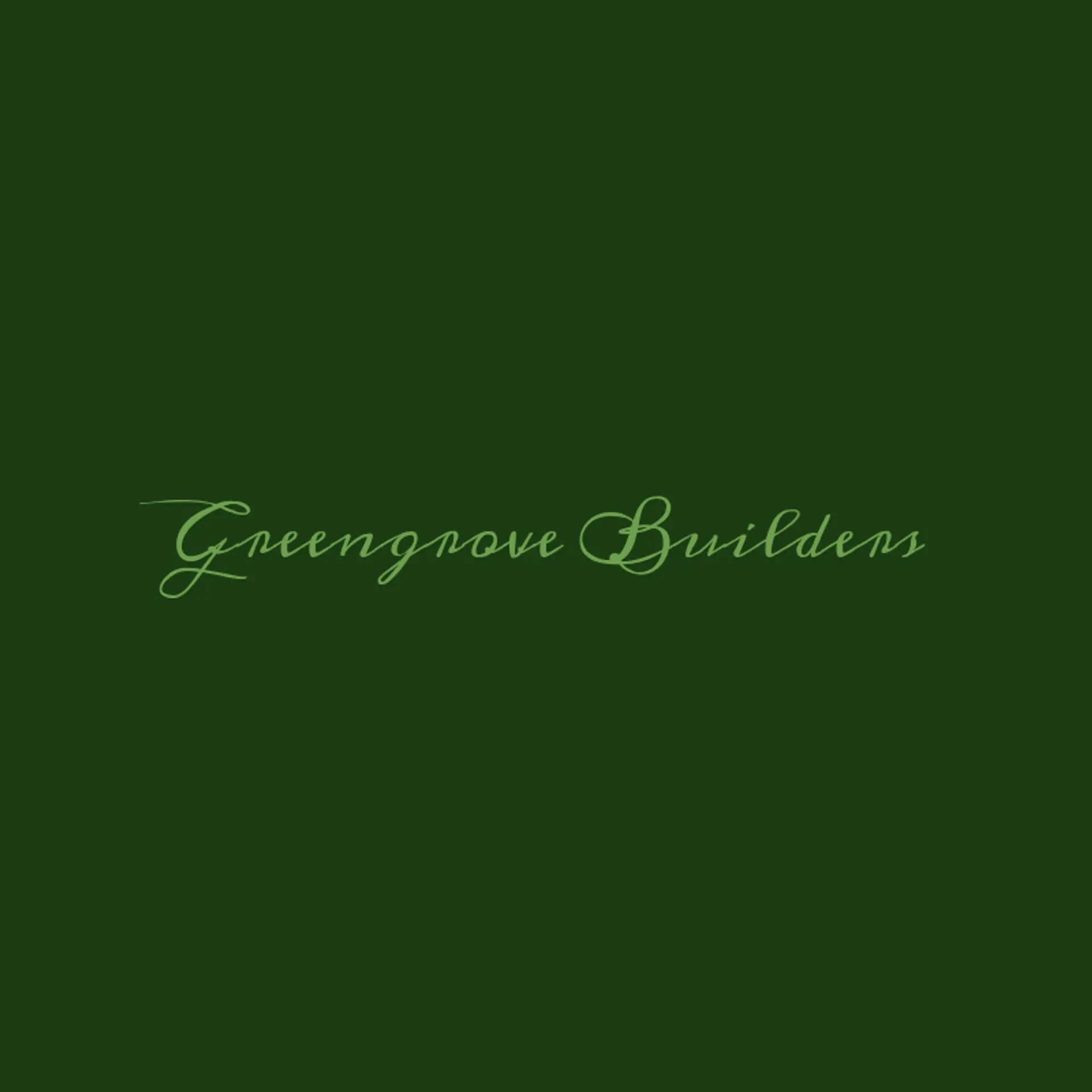 GreenGrove Builders logo for construction and landscaping