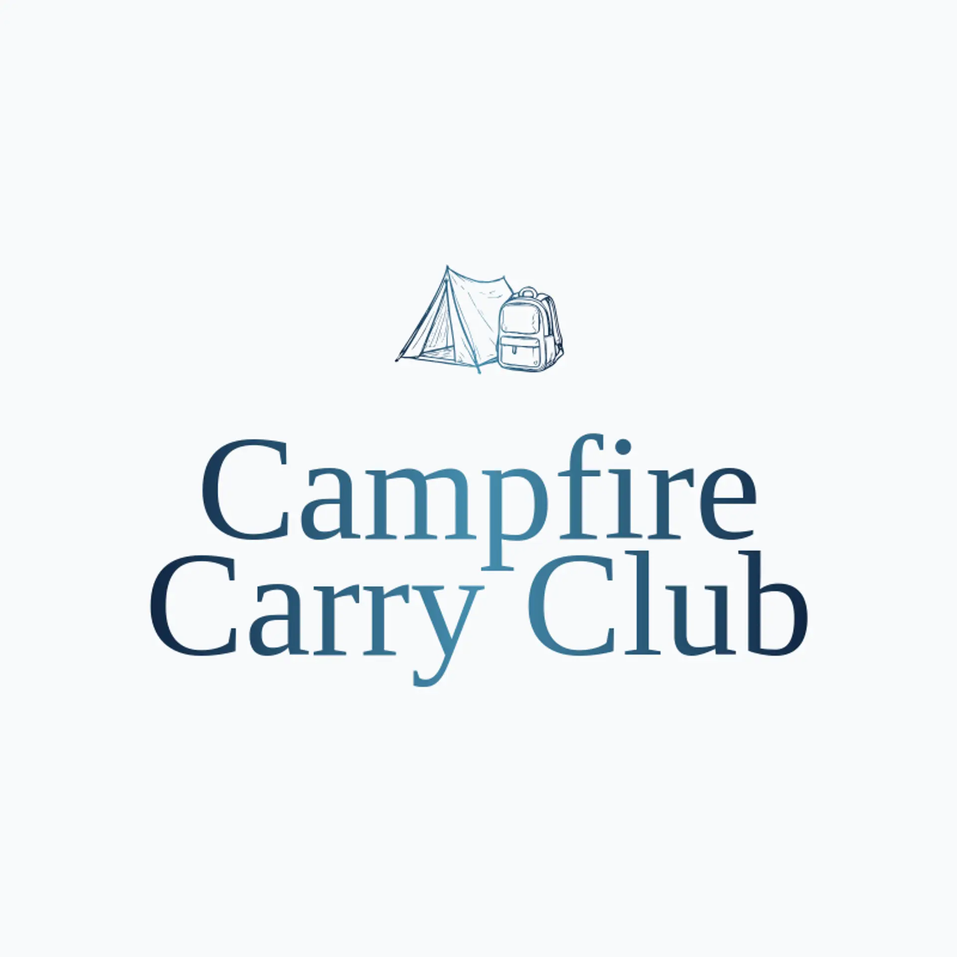 Campfire Carry Club logo for backpack