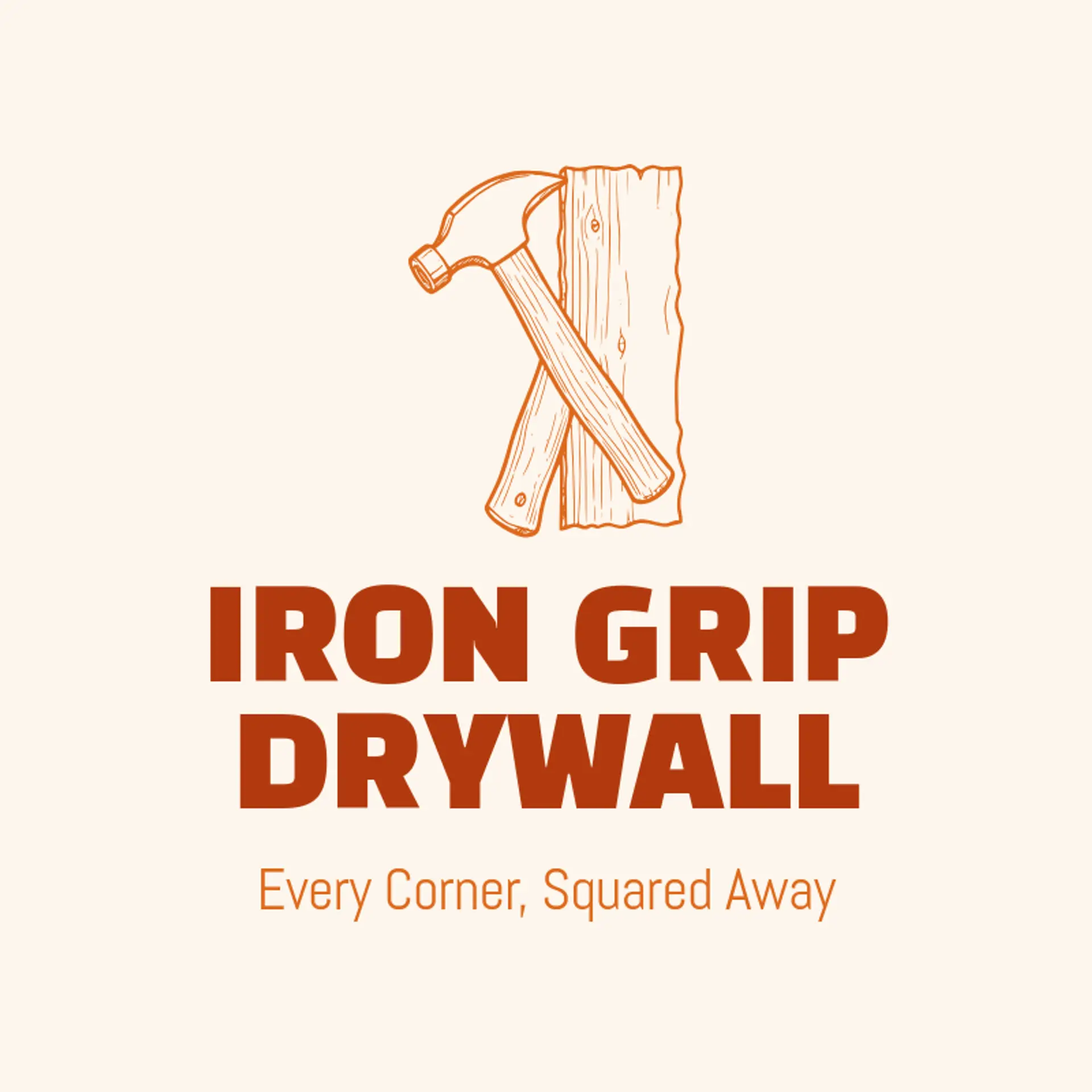 Iron Grip Drywall logo for drywall