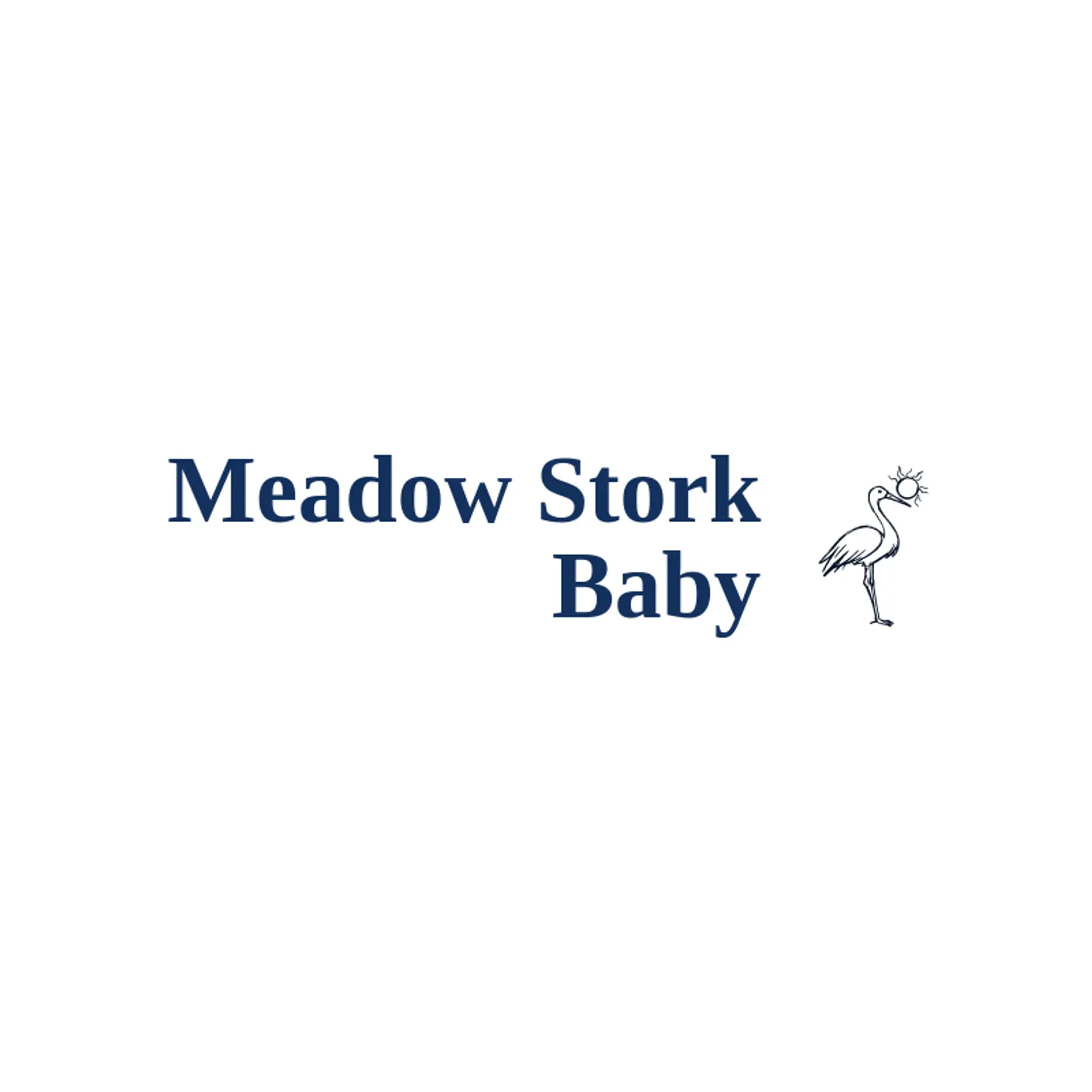 Meadow Stork Baby logo for baby