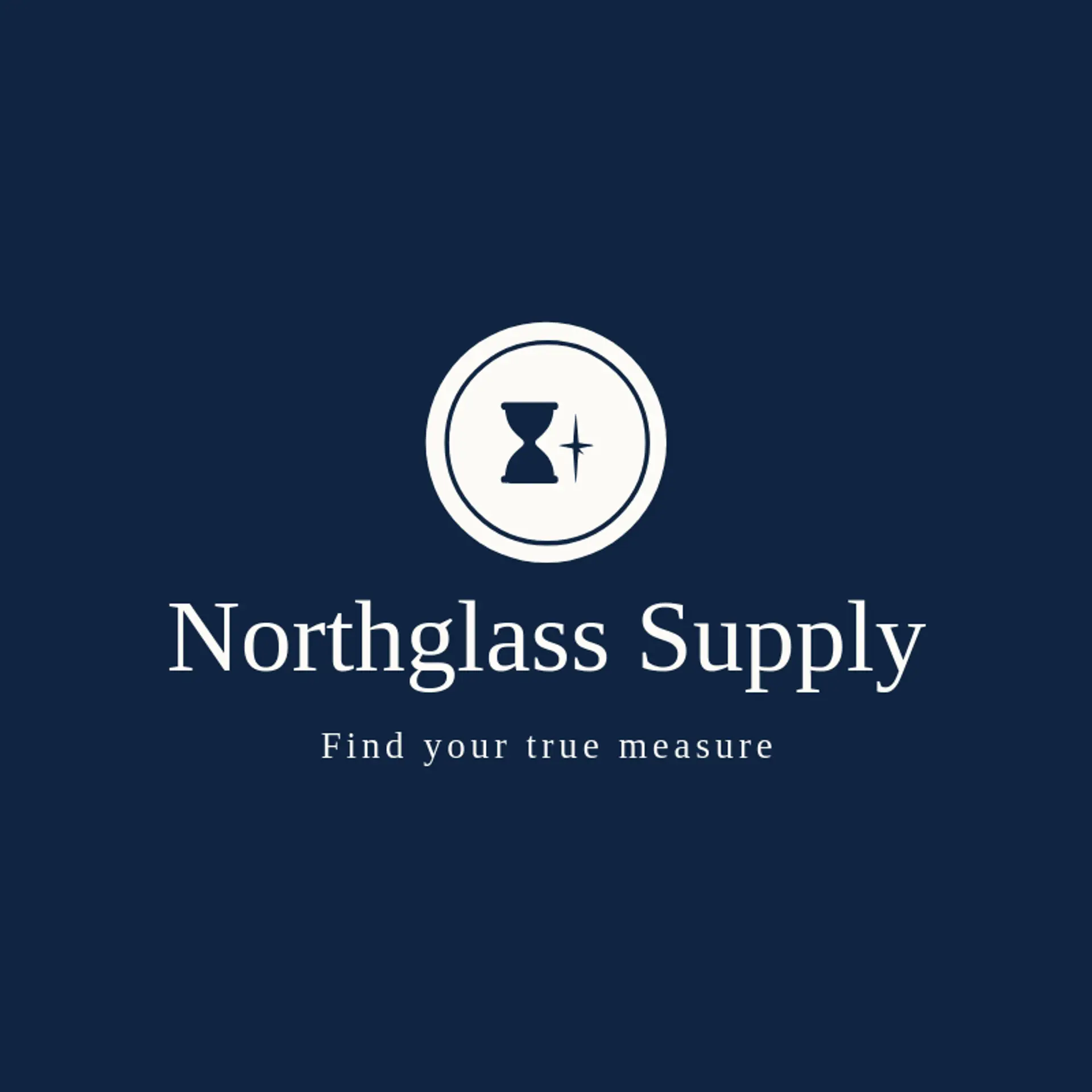 Northglass Supply logo for hourglass
