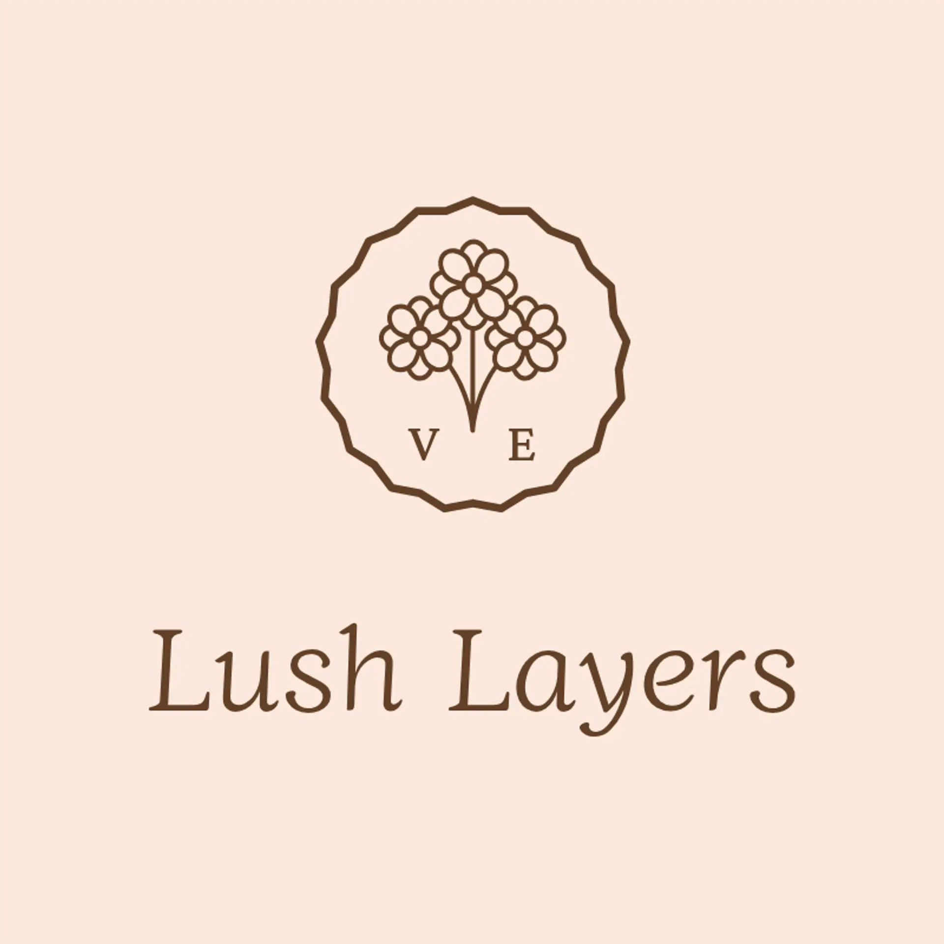 Lush Layers logo for cake