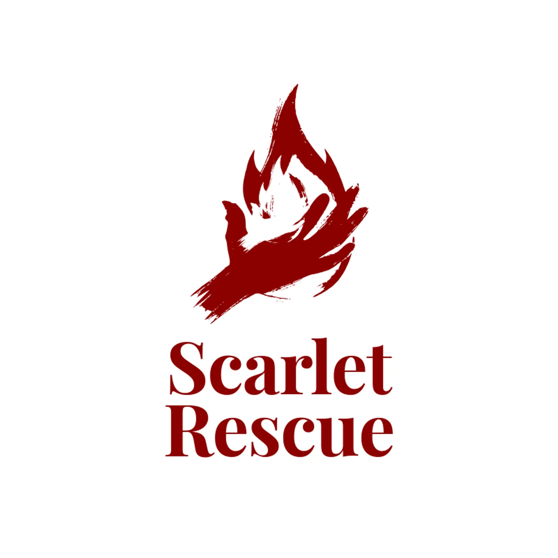 Scarlet Rescue logo for fire