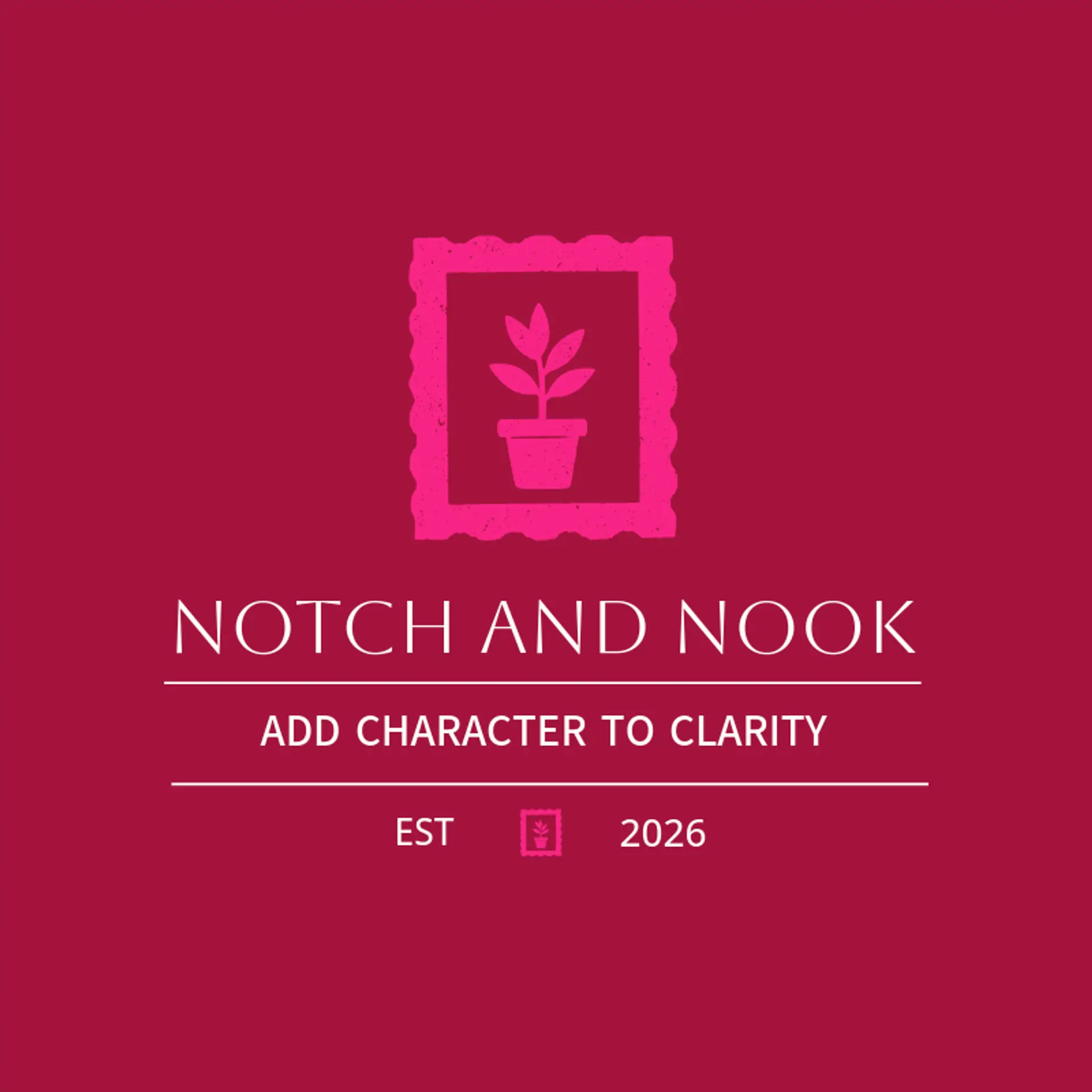 Notch And Nook logo for frame