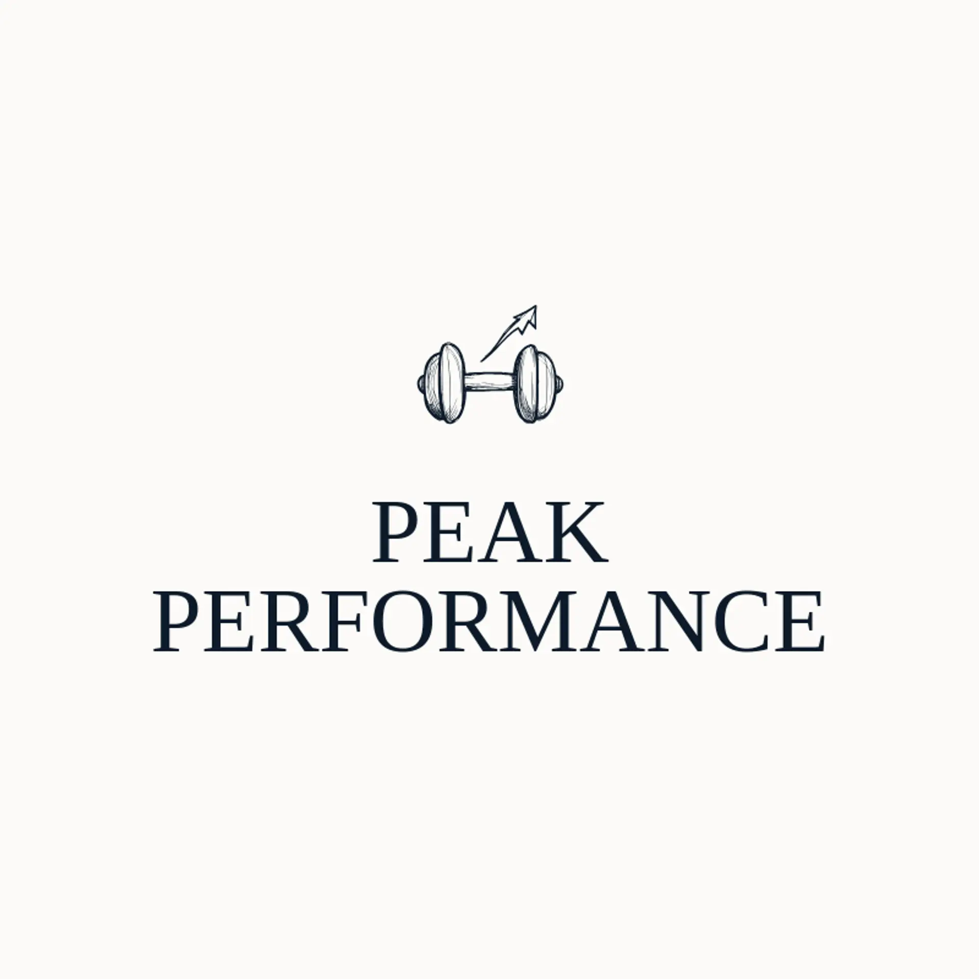Peak Performance logo for training