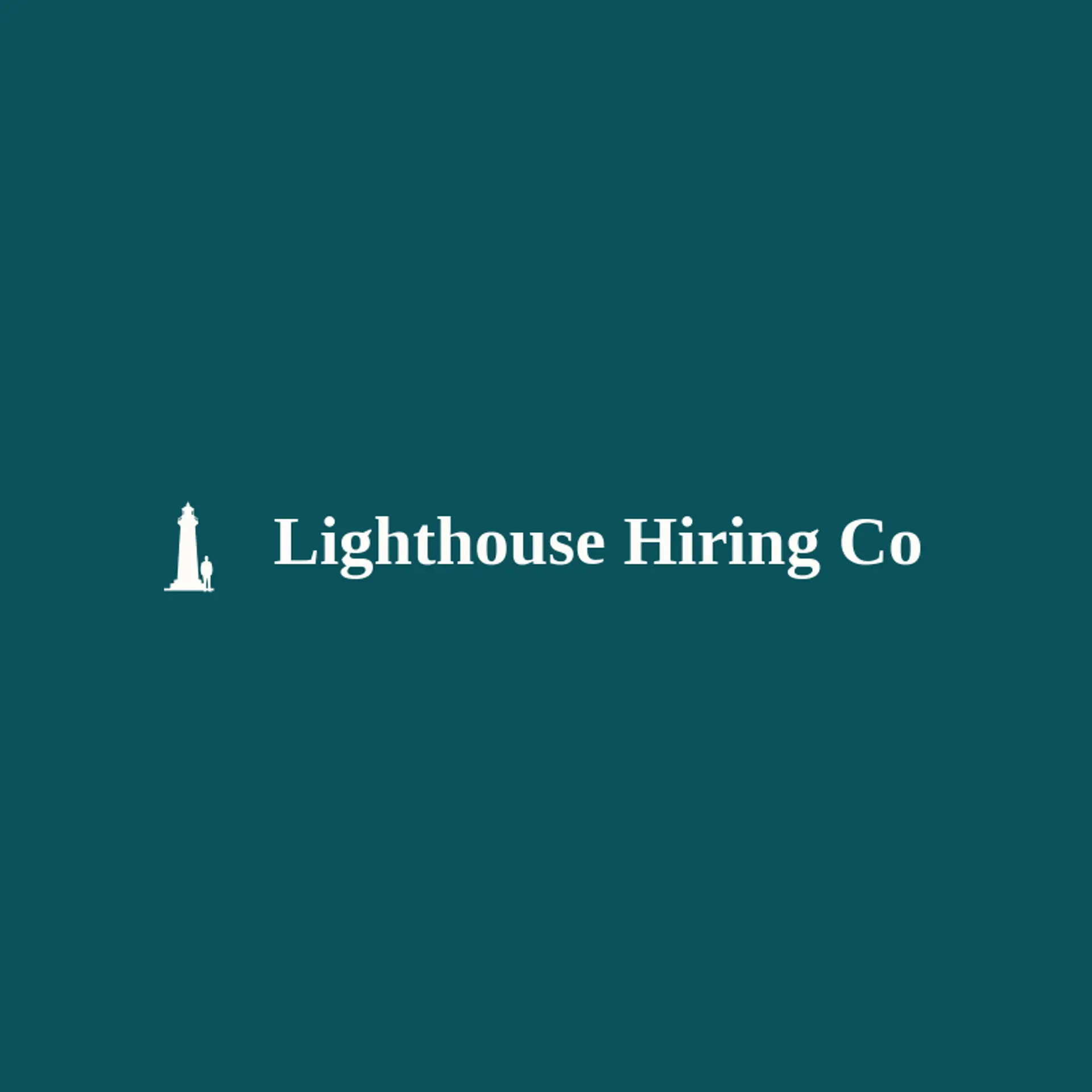 Lighthouse Hiring Co logo for human resources