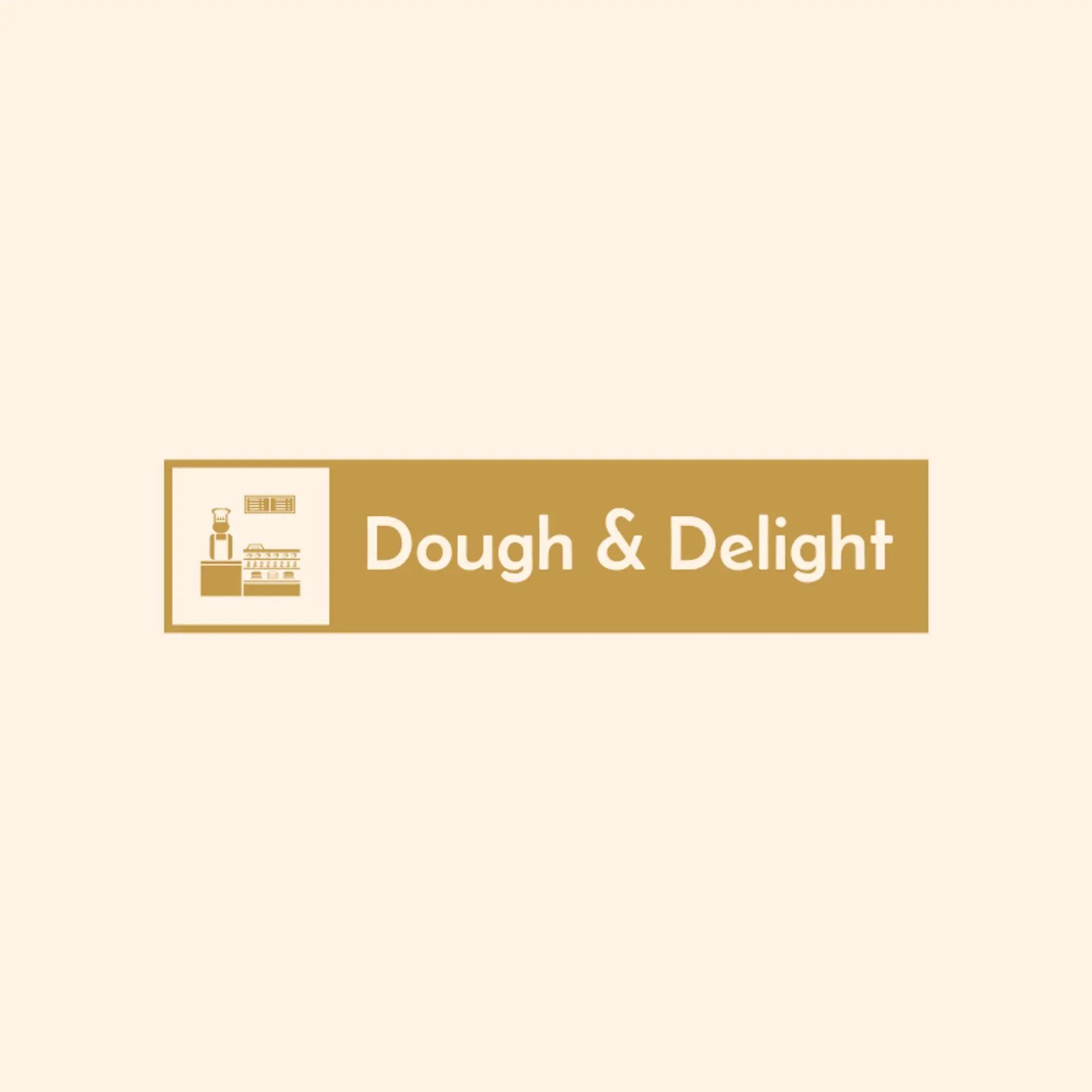 Dough & Delight logo for bakery