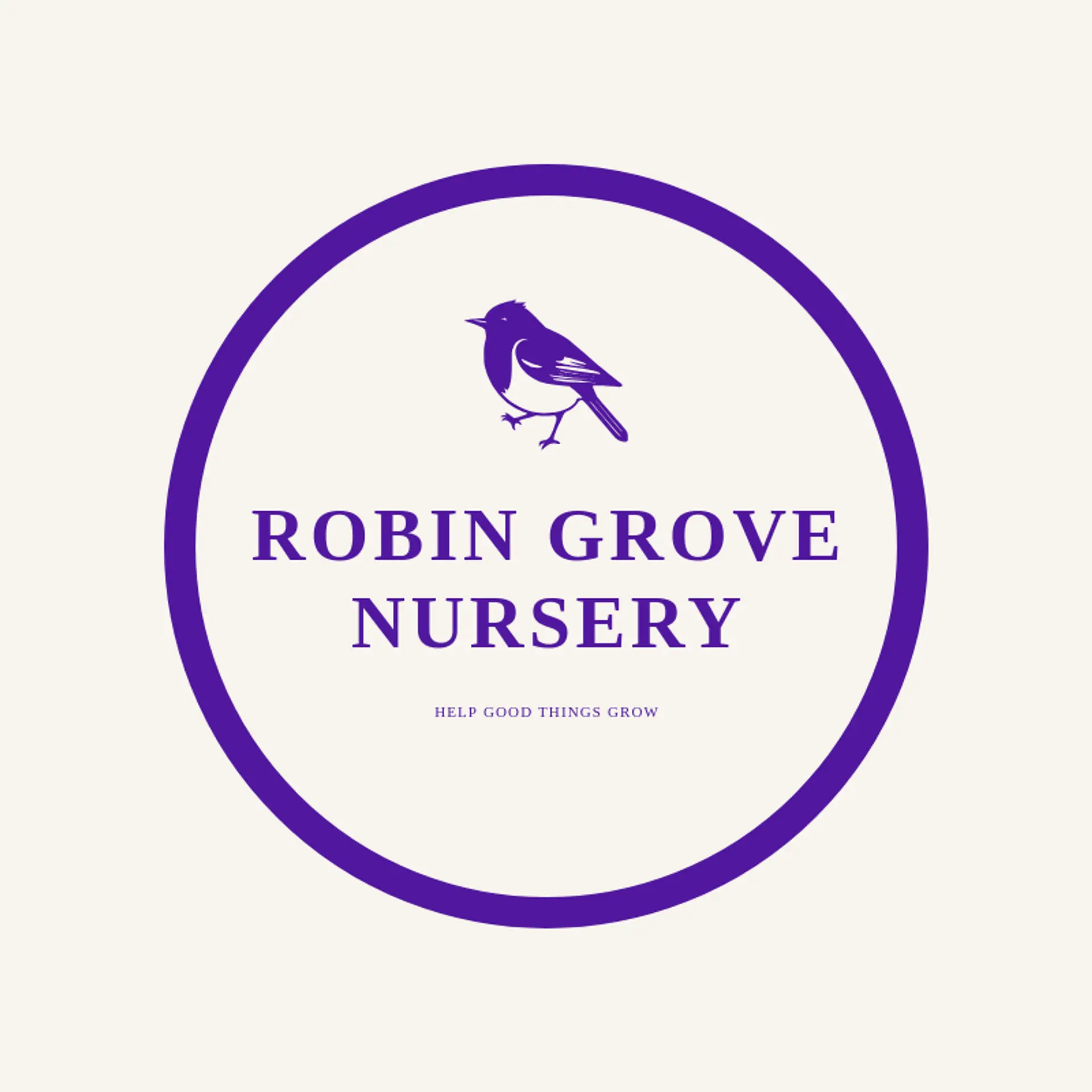 Robin Grove Nursery logo for robin
