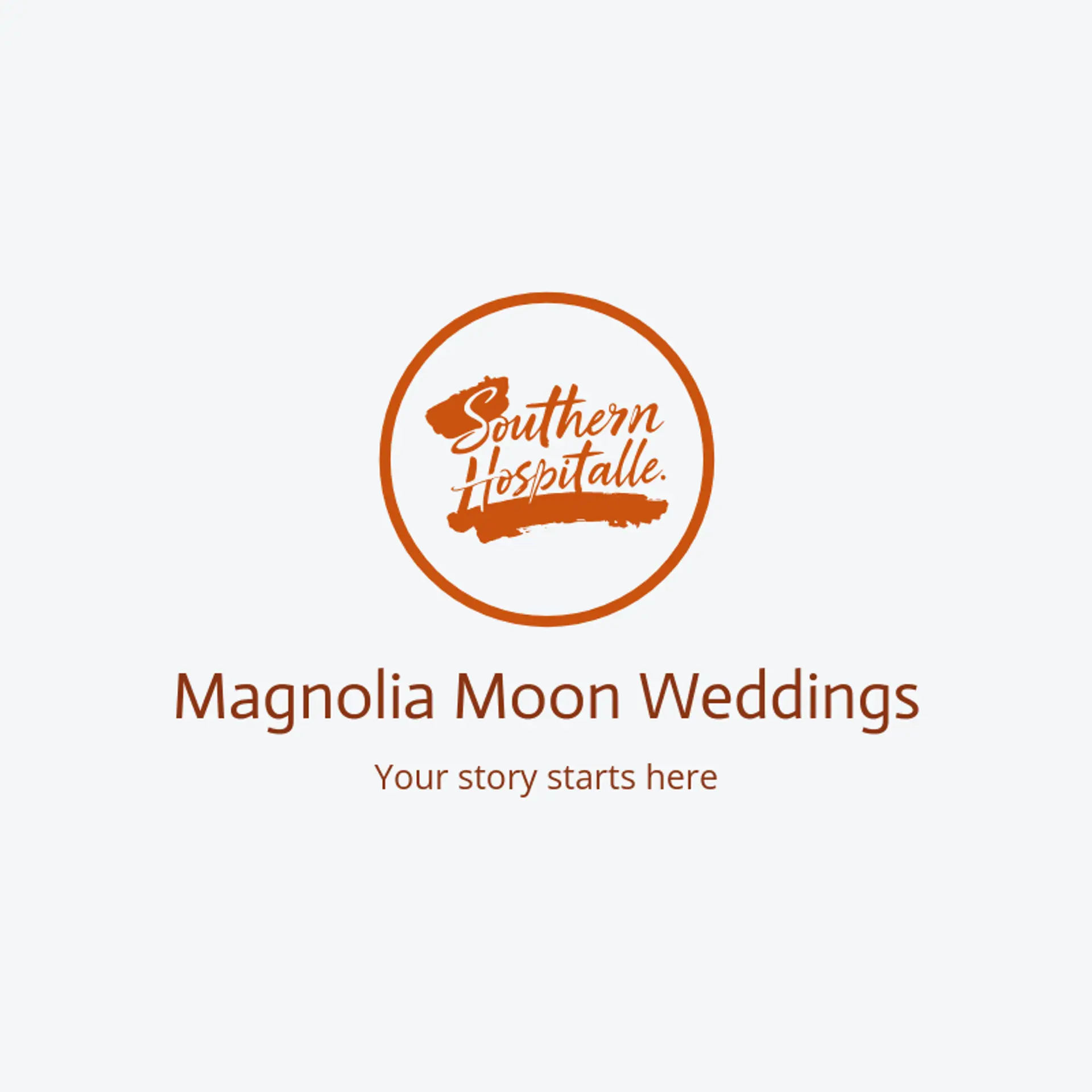 Magnolia Moon Weddings logo for southern
